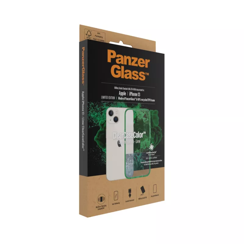 ClearCaseColor Case PanzerGlass Apple iPhone 13 Lime 0334