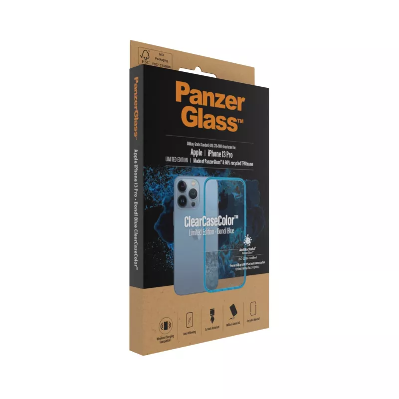 osłona PanzerGlass ClearCaseColor iPhone 13 Pro Bondie niebieski