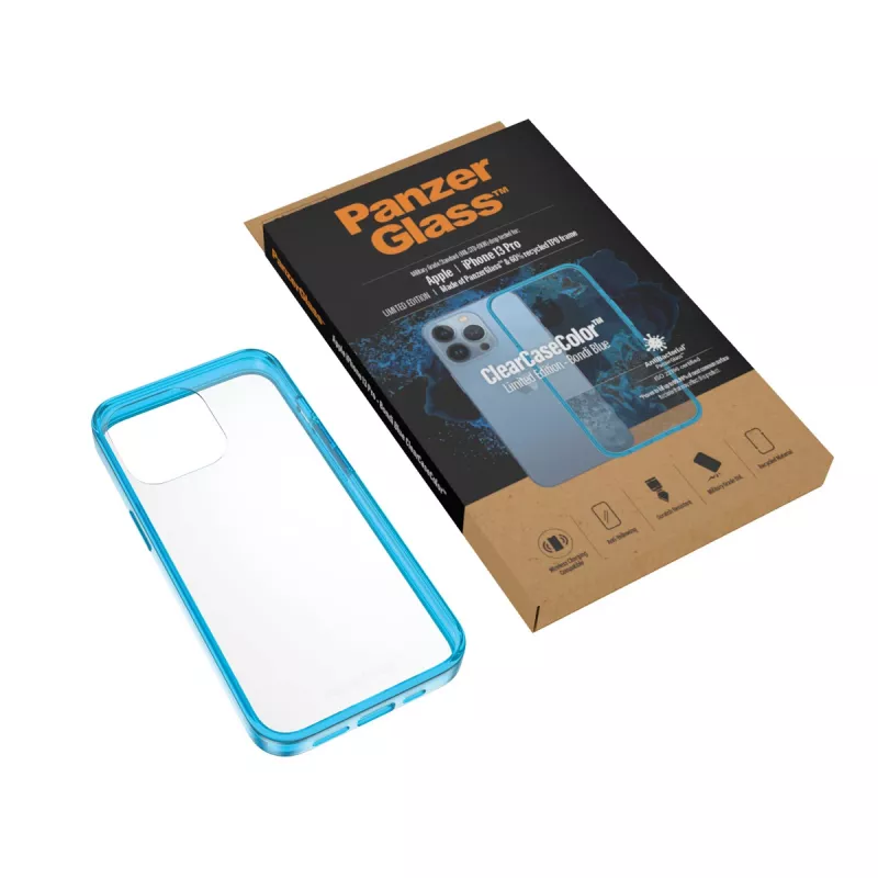 osłona PanzerGlass ClearCaseColor iPhone 13 Pro Bondie niebieski