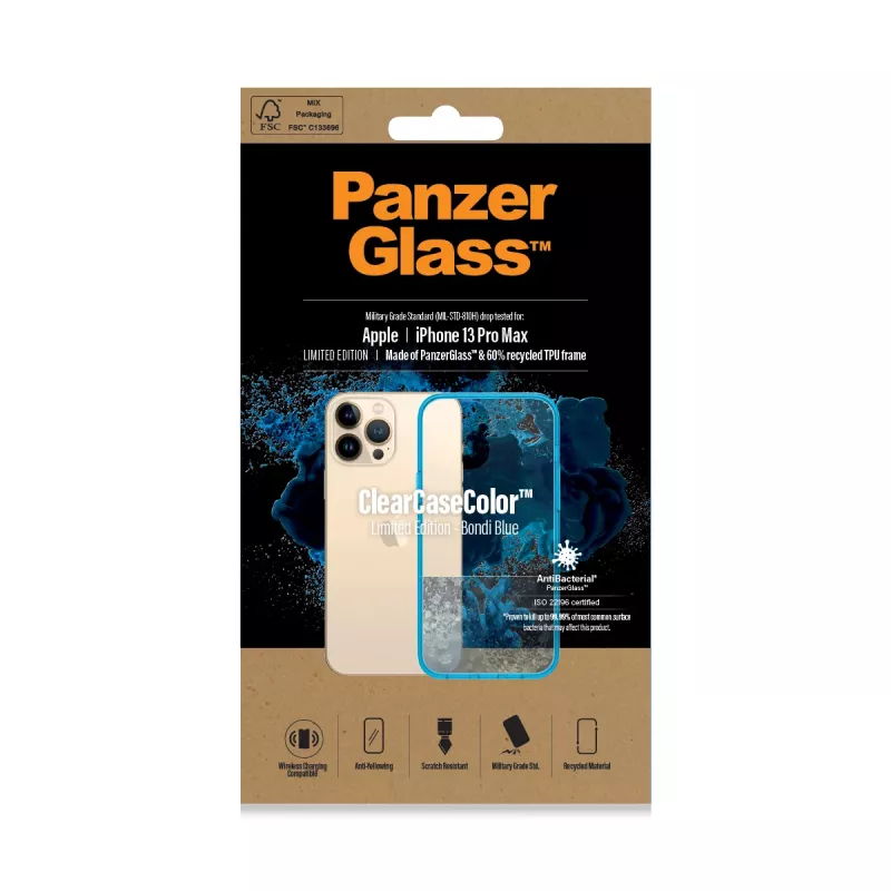 ClearCaseColor™ PanzerGlass Apple iPhone 13 Pro Max Bondie niebieski
