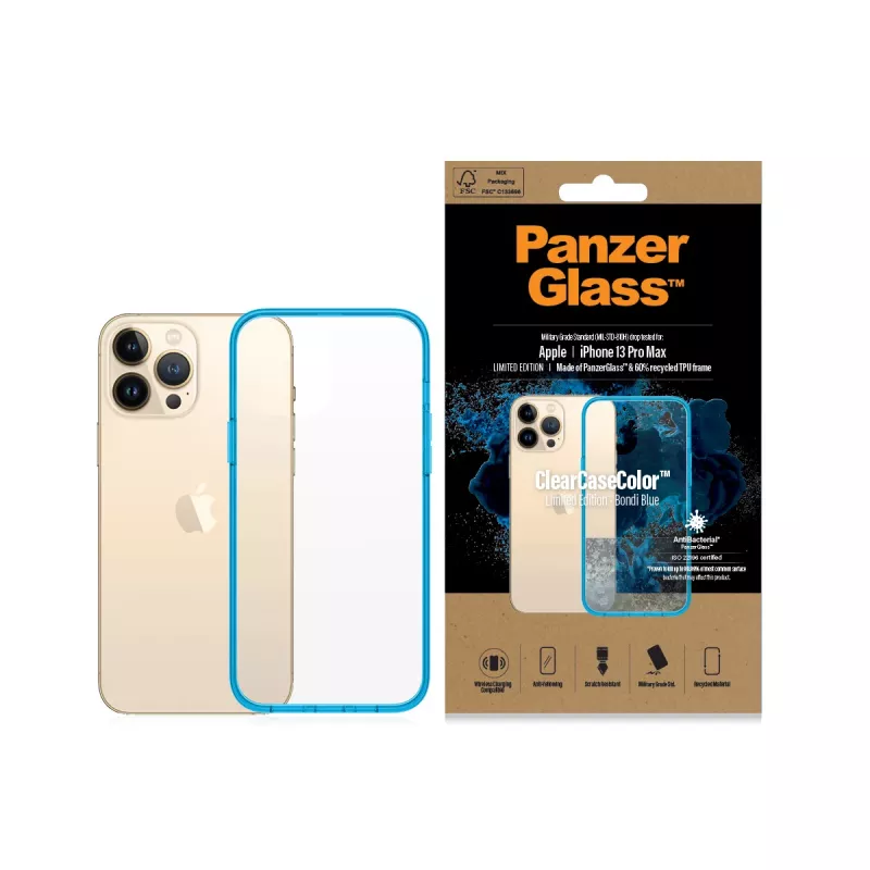 ClearCaseColor™ PanzerGlass Apple iPhone 13 Pro Max Bondie niebieski