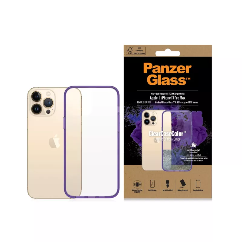 osłona PanzerGlass ClearCaseColor iPhone 13 Pro Max Grape