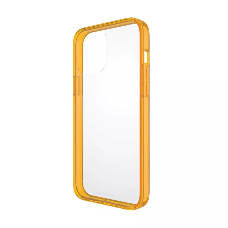 Ochronne etui ClearCase Color PanzerGlass na iPhone 13 Pro Max 6,7 cala — PET i szkło hartowane, pomarańczowe