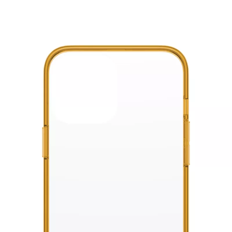 Ochronne etui ClearCase Color PanzerGlass na iPhone 13 Pro Max 6,7 cala — PET i szkło hartowane, pomarańczowe
