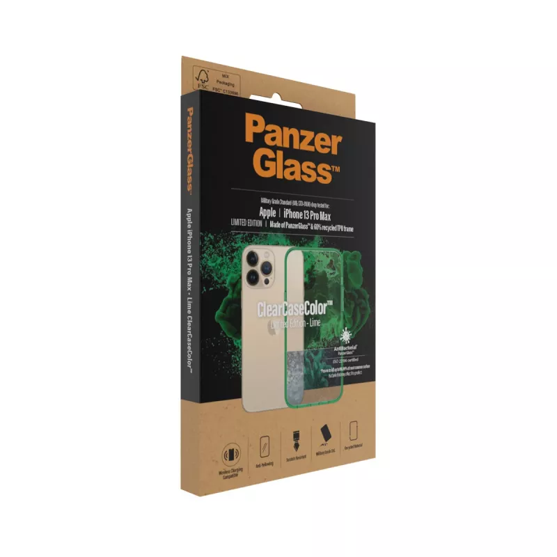 PanzerGlass ® ClearCaseColor™ iPhone 13 Pro Max - limonkowy