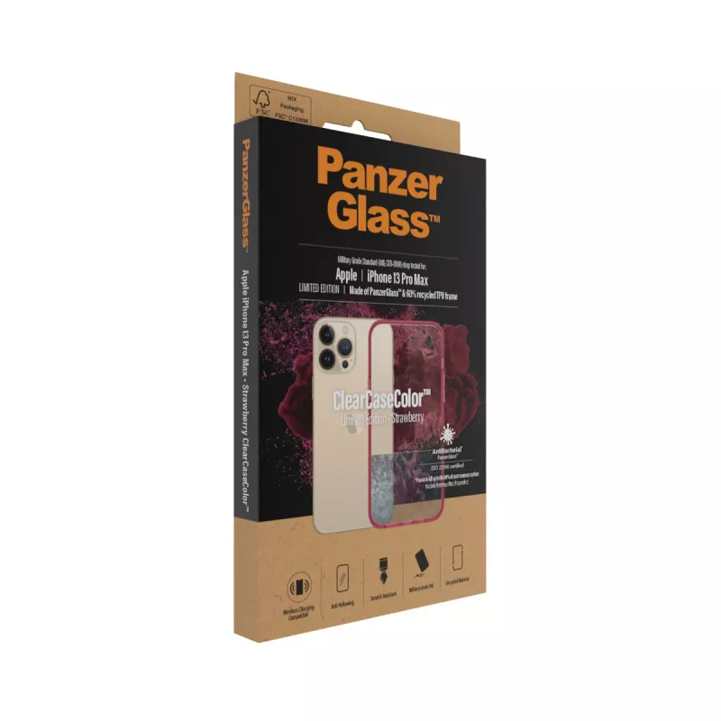 ClearCaseColor Apple iPhone 13 Pro Max Truskawkowy PanzerGlass