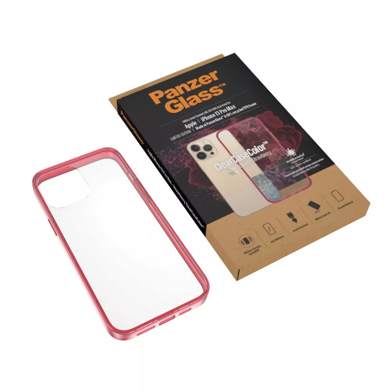 ClearCaseColor Apple iPhone 13 Pro Max Truskawkowy PanzerGlass