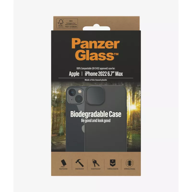 Biodegradowalne etui PanzerGlass na telefon komórkowy 17 cm (6,7 cala)
