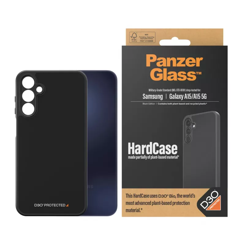 PanzerGlass ® HardCase Czarny z D3O® Samsung Galaxy A15 | A15 5G