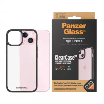 osłona PanzerGlass ClearCase iPhone 15 D3O Transparent