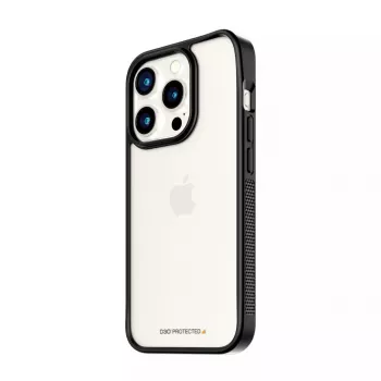 PanzerGlass ® ClearCase Transparent w. Czarny Frame & D3O® iPhone 15 Pro