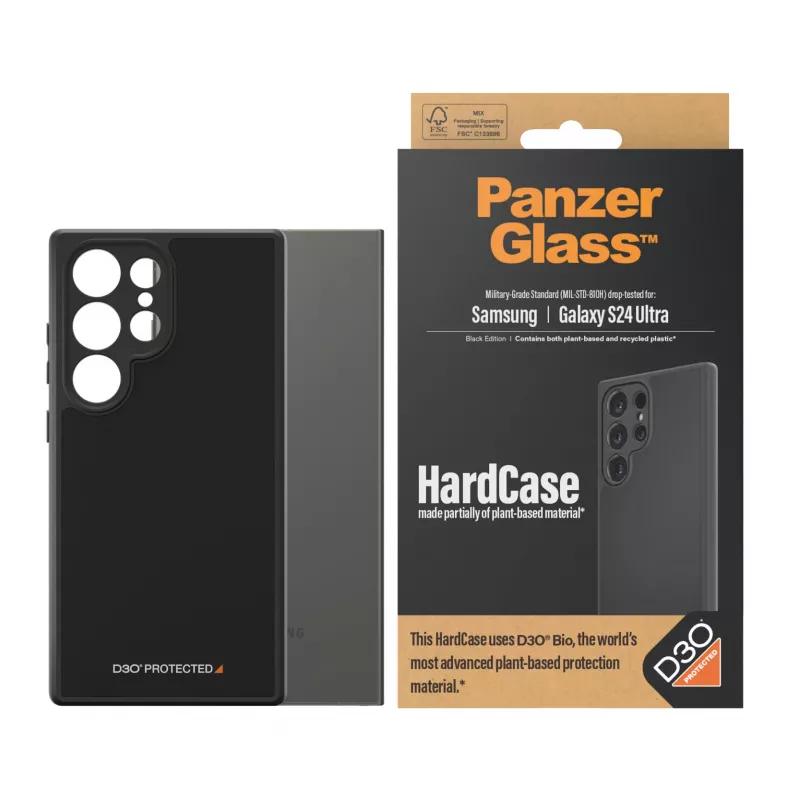 PanzerGlass ® HardCase Czarny w. D3O® Samsung Galaxy S24 Ultra