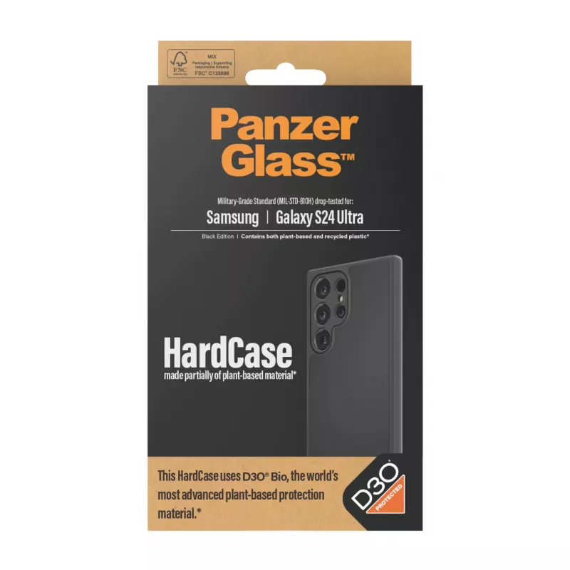 PanzerGlass ® HardCase Czarny w. D3O® Samsung Galaxy S24 Ultra