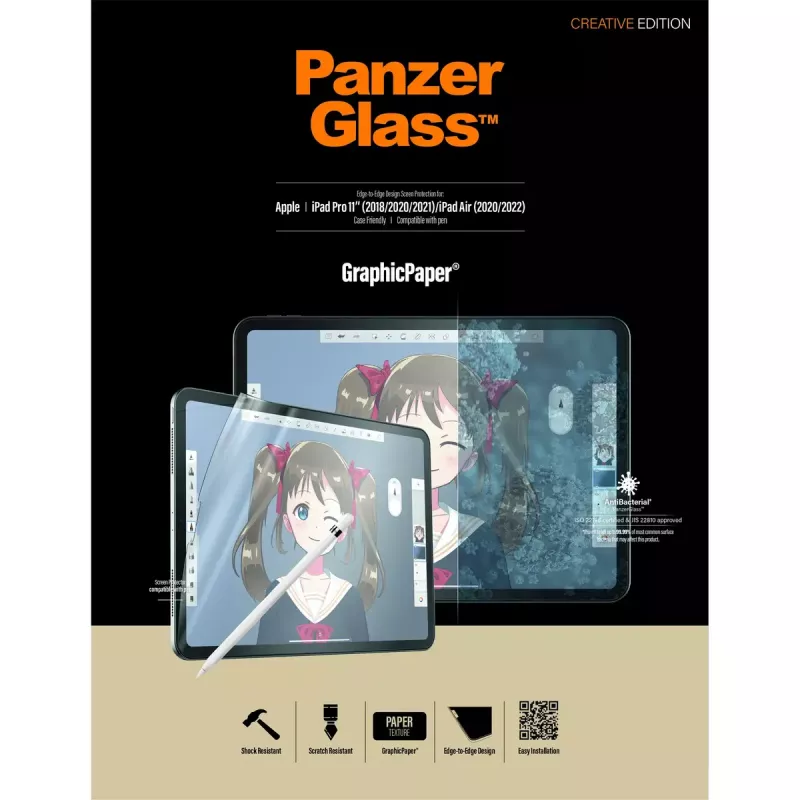 PanzerGlass® GraphicPaper® Folia ochronna na ekran iPad Pro 11″ (2018, 2020-2022, 2024) | iPad Air 10.9'' (2020, 2022)