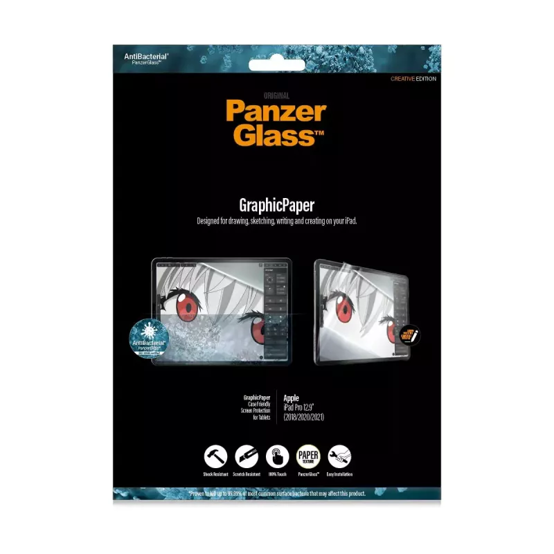 PanzerGlass® GraphicPaper® Ochrona ekranu iPad Pro 12.9'' (2018-2022) | Ultra-Wide Fit