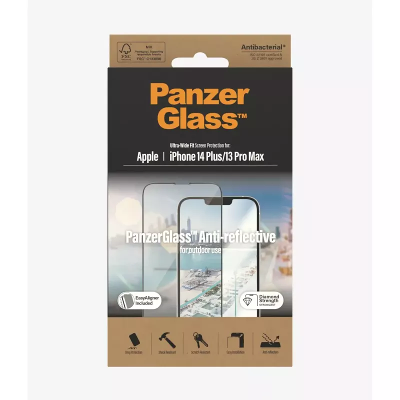 PanzerGlass ® Anti-Reflective Ochrona ekranu iPhone 14 Plus | 13 Pro Max | Ultra-Wide Fit z EasyAligner