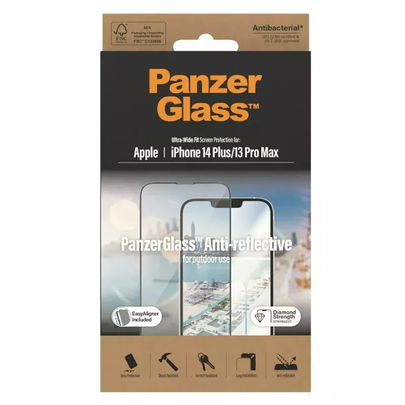 PanzerGlass ® Anti-Reflective Ochrona ekranu iPhone 14 Plus | 13 Pro Max | Ultra-Wide Fit z EasyAligner