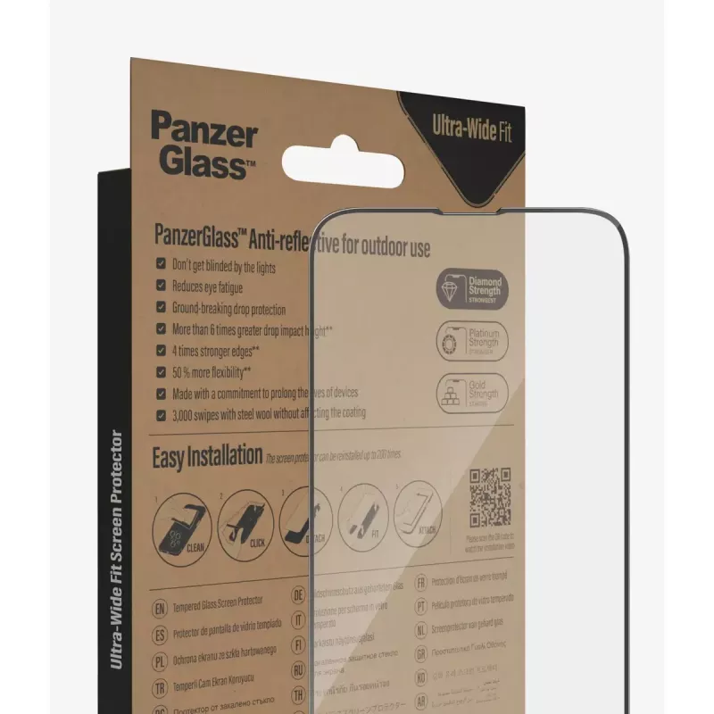 PanzerGlass ® Anti-Reflective Ochrona ekranu iPhone 14 Plus | 13 Pro Max | Ultra-Wide Fit z EasyAligner