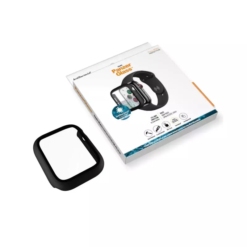 Folia ochronna PanzerGlass Full Body na Apple Watch Series 4/5/6/SE 40 mm — czarna, 29,8×35,1×0,43 mm