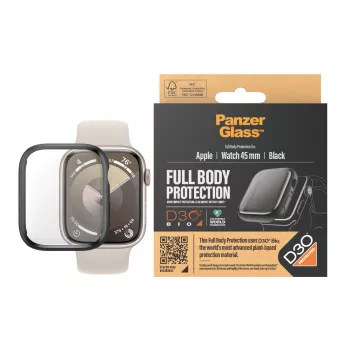 PanzerGlass Ochrona ekranu Full Body Apple Watch Series 9 D3O 45mm Czarny