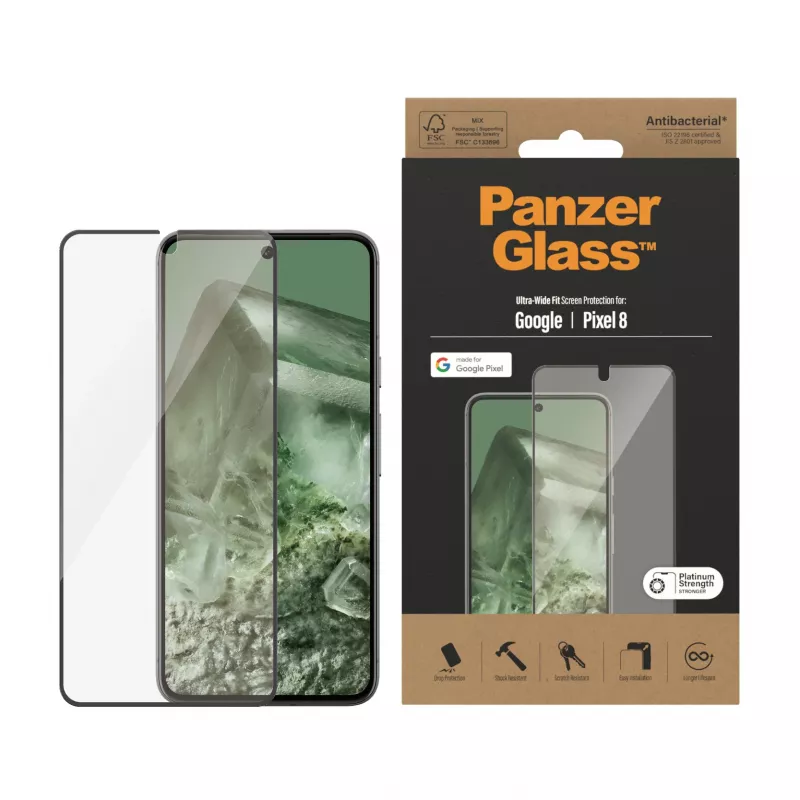 Szkło ochronne PanzerGlass ® Google Pixel 8 | Ultra-Wide Fit