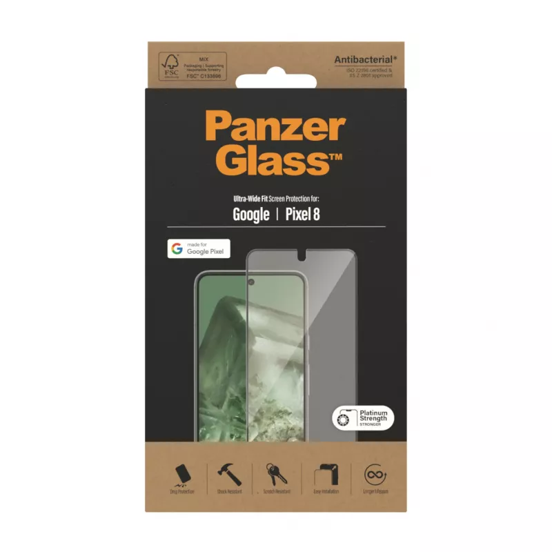 Szkło ochronne PanzerGlass ® Google Pixel 8 | Ultra-Wide Fit