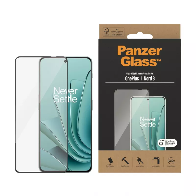 PanzerGlass ® Szkło hartowane OnePlus Nord 3 5G | Ultra-Wide Fit