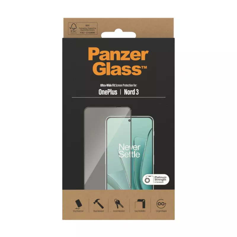 PanzerGlass ® Szkło hartowane OnePlus Nord 3 5G | Ultra-Wide Fit