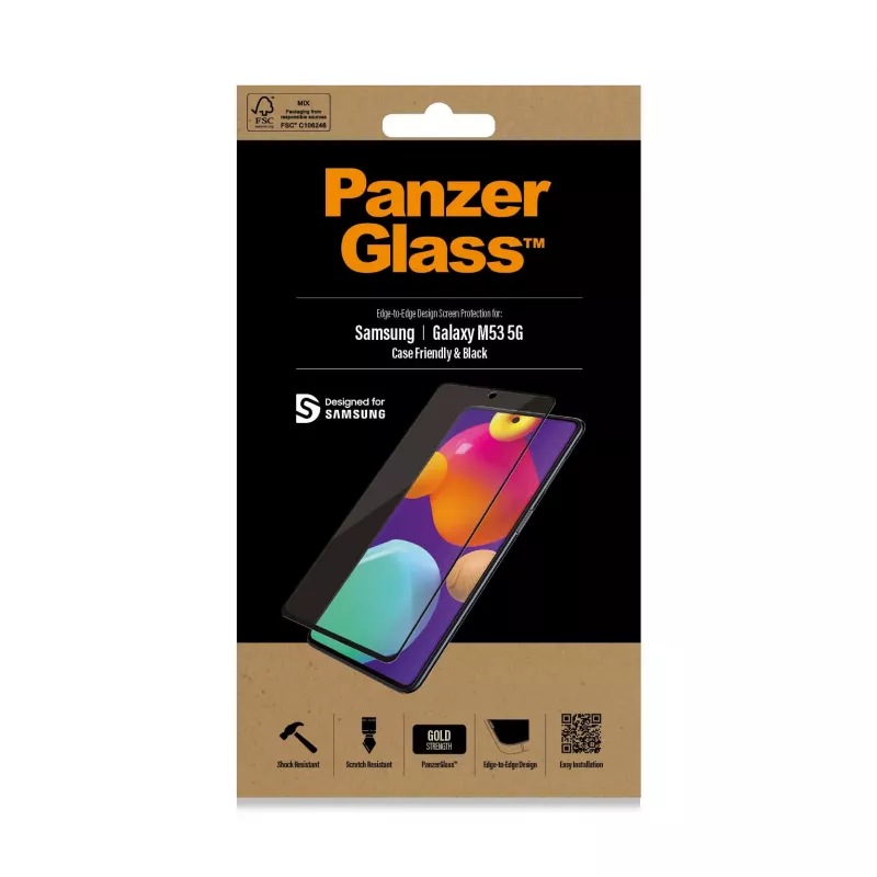 PanzerGlass ® Szkło ochronne Samsung Galaxy M53 5G | M54 5G | Ultra-Wide Fit