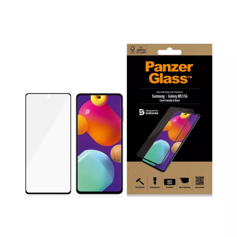 PanzerGlass ® Szkło ochronne Samsung Galaxy M53 5G | M54 5G | Ultra-Wide Fit