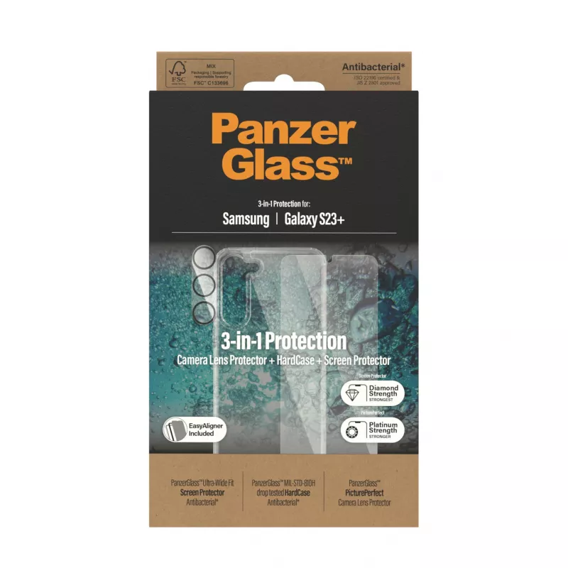 PanzerGlass Booklet etui do iPhone 14 Pro 6,1 cala — ochronne etui z klapką, czarno-białe