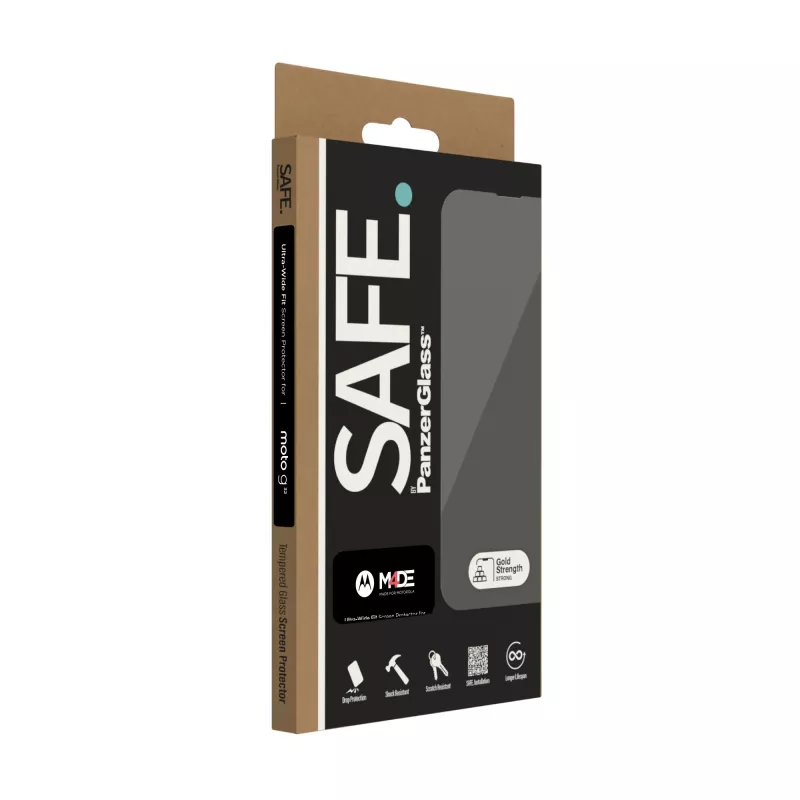 PanzerGlass SAFE. by ® Ochrona ekranu Motorola moto g32 | Ultra-Wide Fit