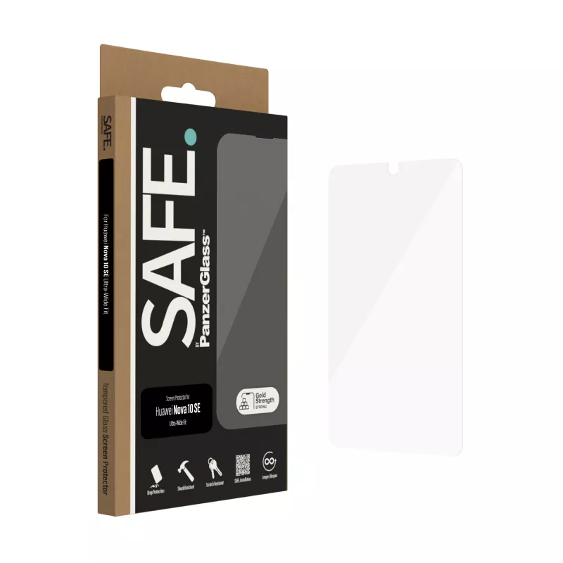PanzerGlass SAFE. by ® Szkło ochronne Huawei Nova 10 SE | Ultra-Wide Fit
