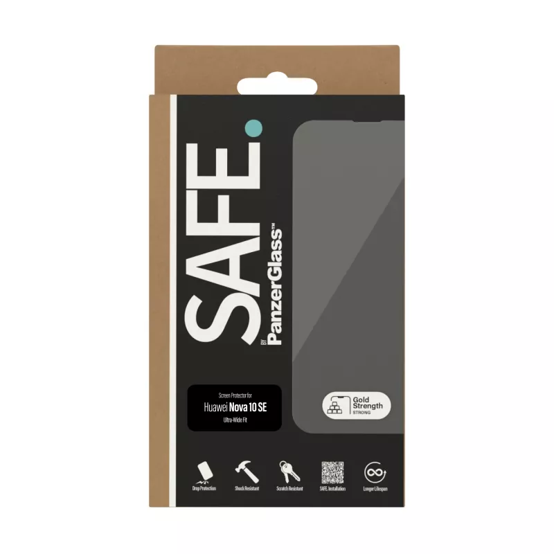 PanzerGlass SAFE. by ® Szkło ochronne Huawei Nova 10 SE | Ultra-Wide Fit