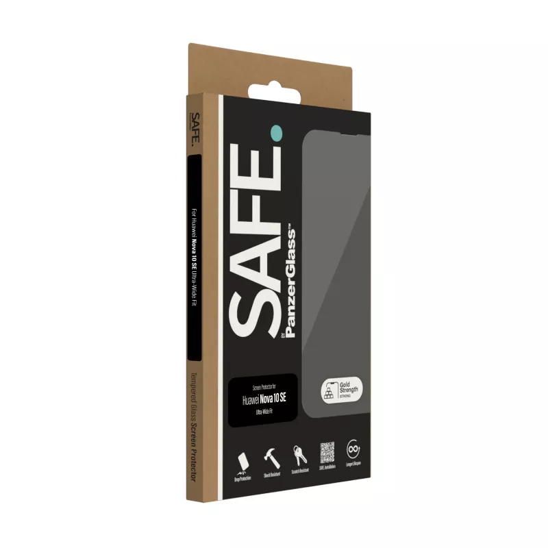 PanzerGlass SAFE. by ® Szkło ochronne Huawei Nova 10 SE | Ultra-Wide Fit