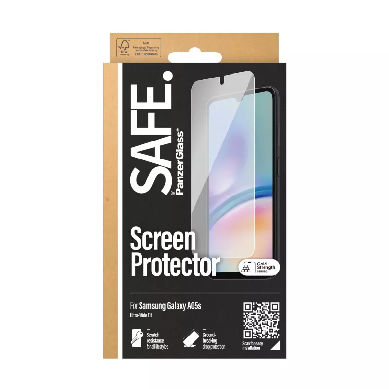Folia ochronna PanzerGlass do Samsung Galaxy A05s Ultra-Wide Fit PET odporna na zarysowania i wstrząsy przezroczysta 1 szt.