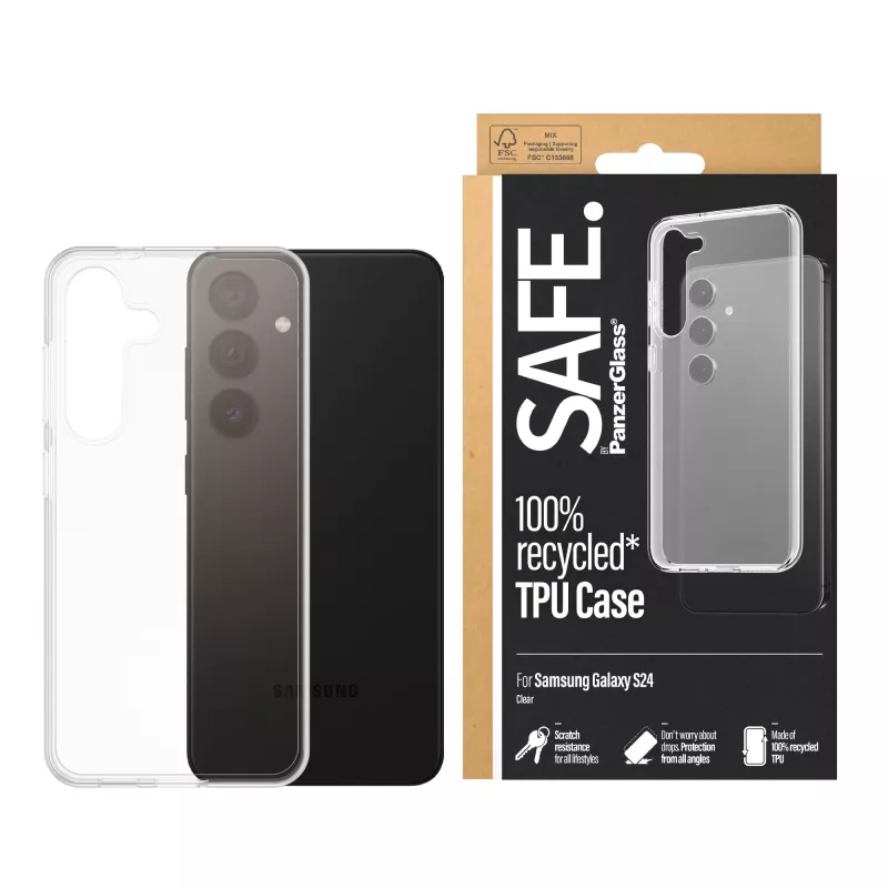 PanzerGlass SAFE. by ® TPU etui Samsung Galaxy S24 | Transparent