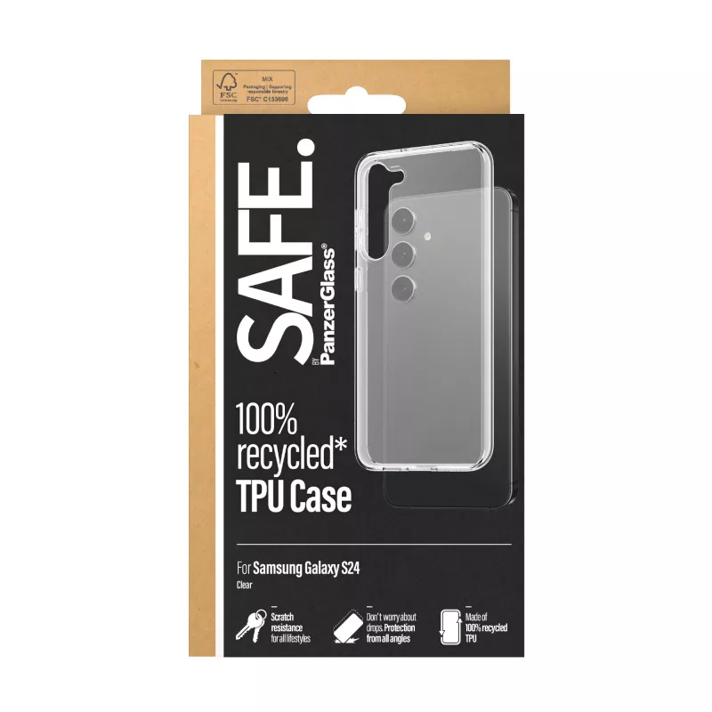 PanzerGlass SAFE. by ® TPU etui Samsung Galaxy S24 | Transparent