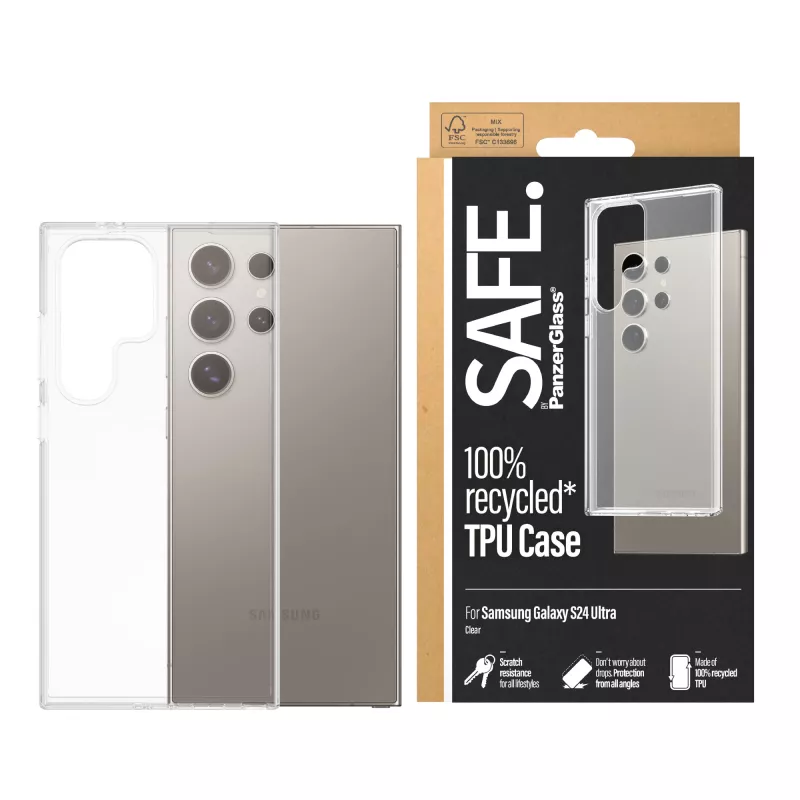PanzerGlass SAFE. by ® Etui TPU Samsung Galaxy S24 Ultra | Przezroczysty