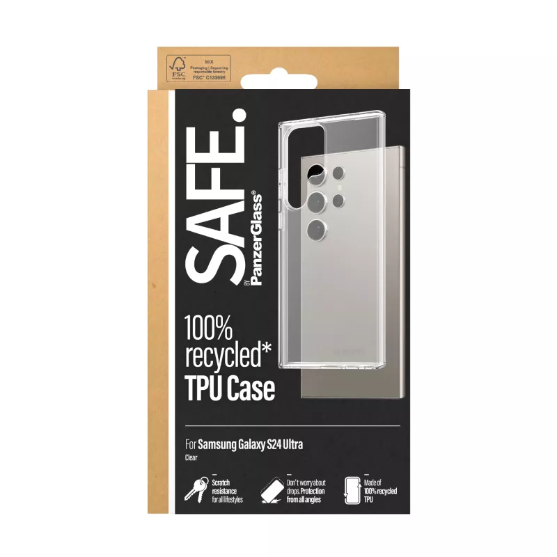 PanzerGlass SAFE. by ® Etui TPU Samsung Galaxy S24 Ultra | Przezroczysty