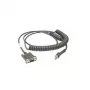 Zebra CBA-R46-C09ZBR kabel szeregowy Czarny 2,8 m RS232 DB9