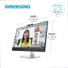 Monitor HP E27m G4 QHD USB-C do wideokonferencji 68,6 cm (27 cali) 2560 x 1440 pikseli Quad HD LCD czarny, srebrny