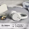 Sony WH-CH720 Zestaw słuchawkowy Przewodowy i bezprzewodowy Nagłowny Połączenia/Muzyka USB Typu C Bluetooth Biały