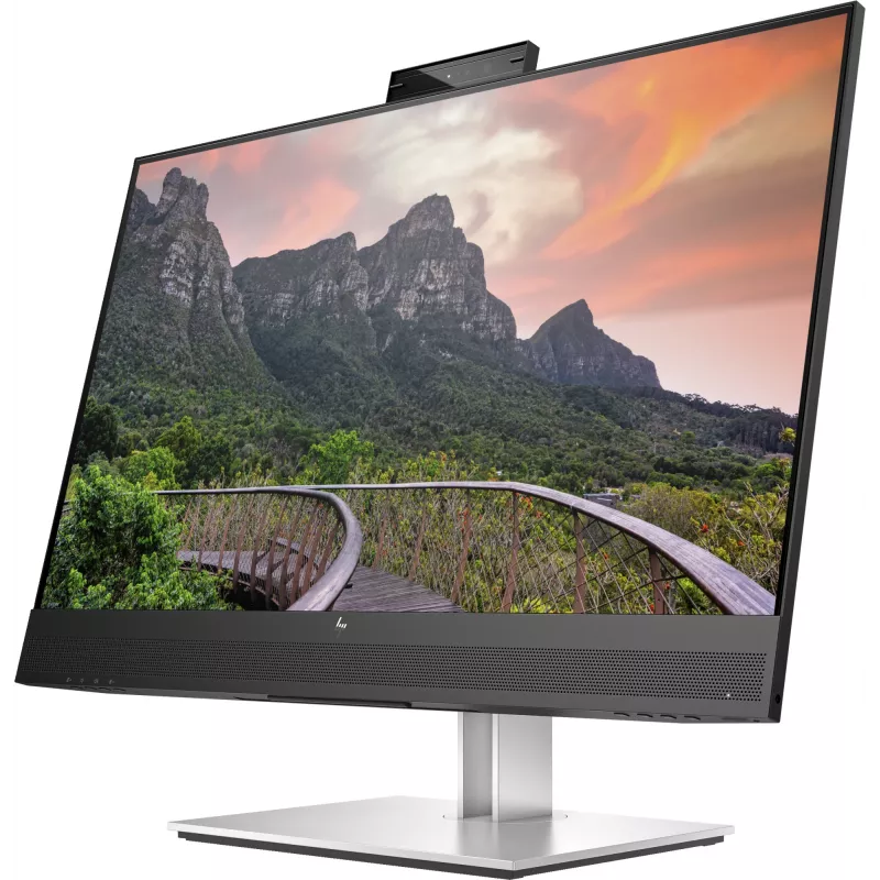 HP E27m G4 QHD USB-C Monitor Konferencyjny, 68,6 cm (27 cali), 2560 x 1440 pikseli, Quad HD, LCD, 5 ms, Czarny, Srebrny