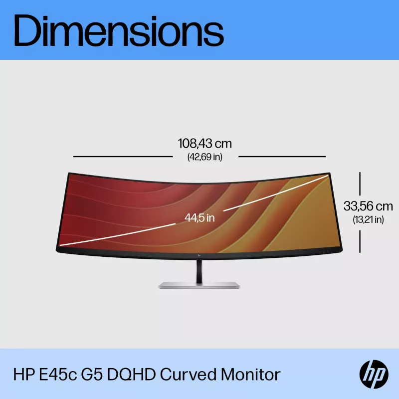 Monitor HP E45c G5 44.5 cala Dual QHD LCD 5120 x 1440