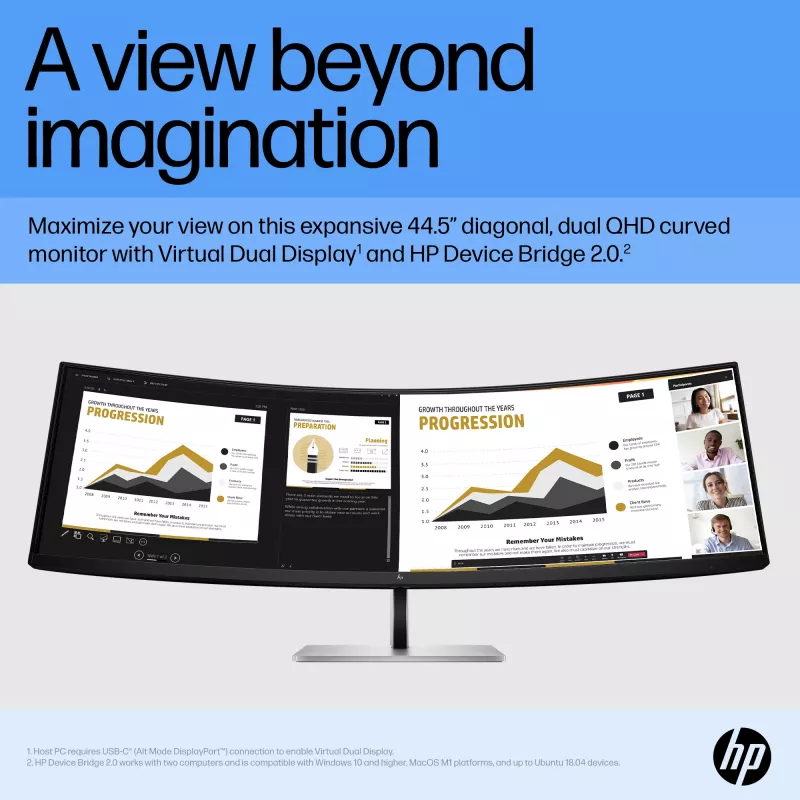 Monitor HP E45c G5 44.5 cala Dual QHD LCD 5120 x 1440