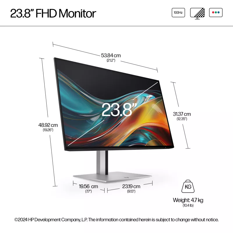 Monitor HP Series 7 Pro 23,8 cala FHD - 724pf Bez PCV