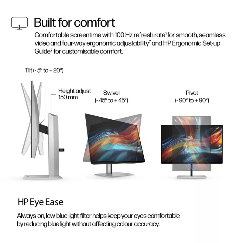 Monitor HP Series 7 Pro 24 cale WUXGA USB-C - 724pu, bez PVC