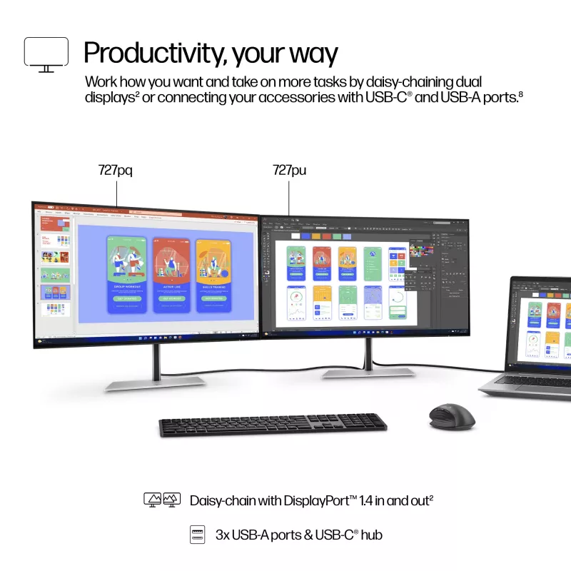Monitor HP Series 7 Pro 27 cali QHD - 727pq PVC Free