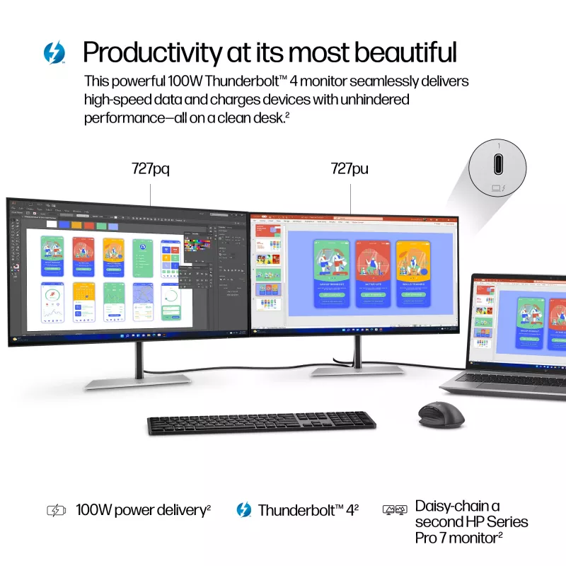 Monitor HP Series 7 Pro 27 cali QHD Thunderbolt 4 - 727pu Bez PCV